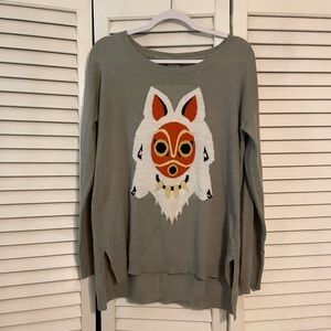 Studio Ghibli Princess Mononoke Wolf Princess Sweater